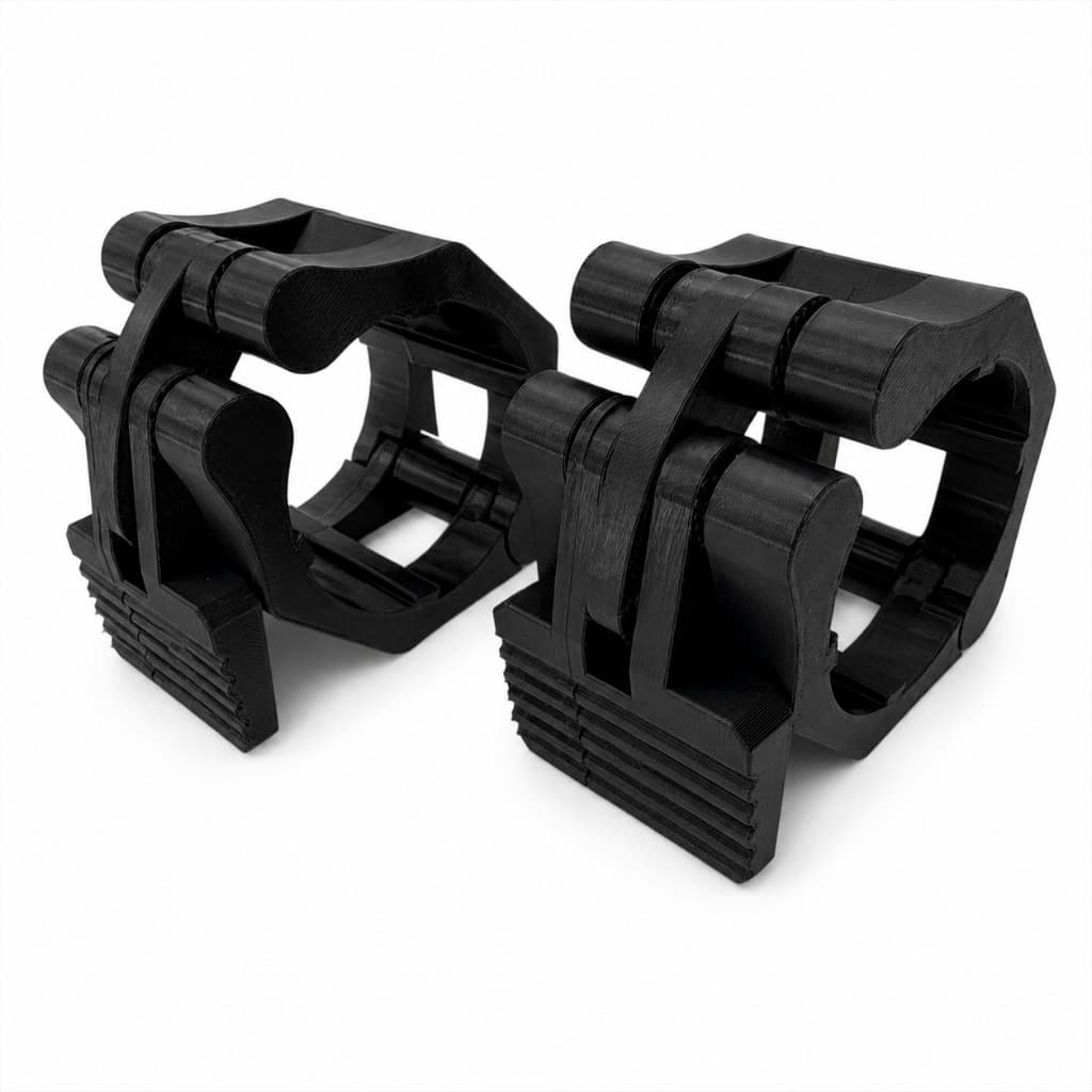 Par Presilha de Anilha 50mm para Barra Olímpica Trava Fácil Academia Musculação