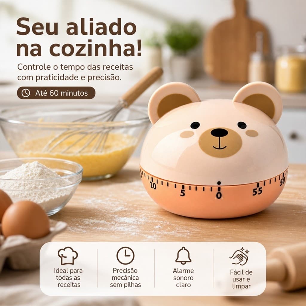 Relógio de animais de desenho animado, aumenta a eficiência no aprendizado, gestão do tempo e presente para presentear.