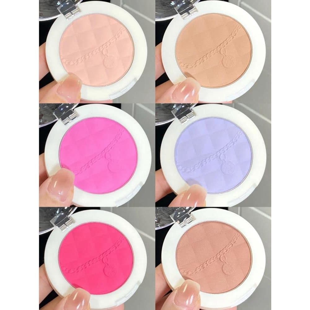 Mooekiss Mooekiss Blush Pó Novo Estilo Expansão Encolher Cor Monocromático Multiuso Creme Lama Fosco Blush Azul Blush Ro
