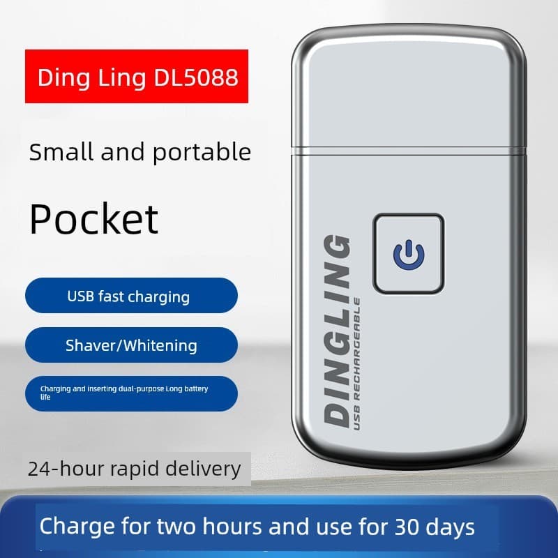 barbeador eletrico masculino Dingling barbeador elétrico portátil masculino 2024 novo estilo alternativo recarregável ba