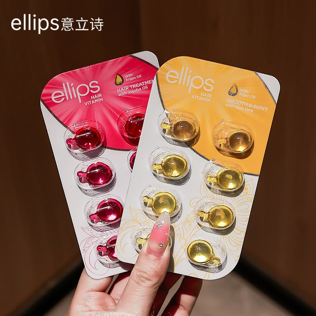Nutritivo Capilar Portátil!Ellips elipse cuidados com os cabelos óleo essencial vitamina óleo capilar cápsula reparação