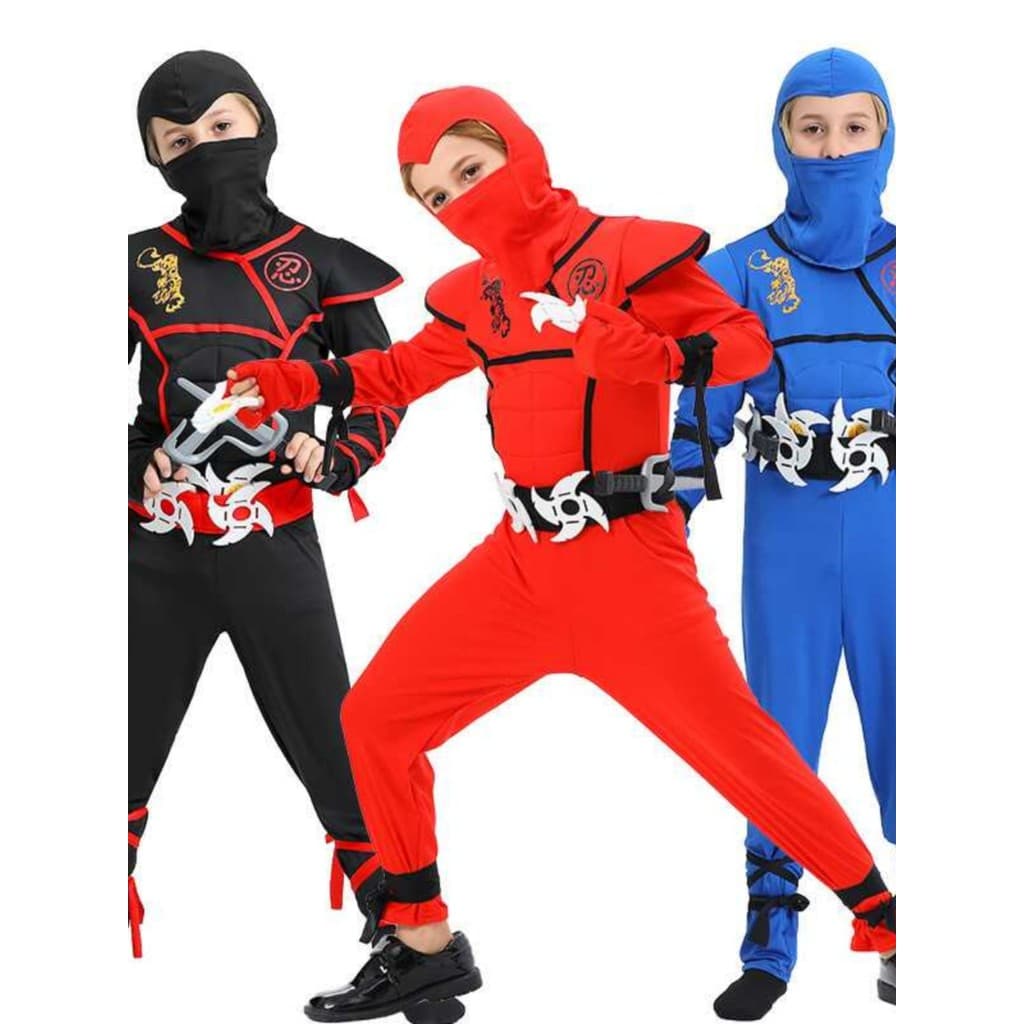 Desenhos animados Anime cosplay crianças Naruto roupas Samurai traje Halloween bebê traje muscular
