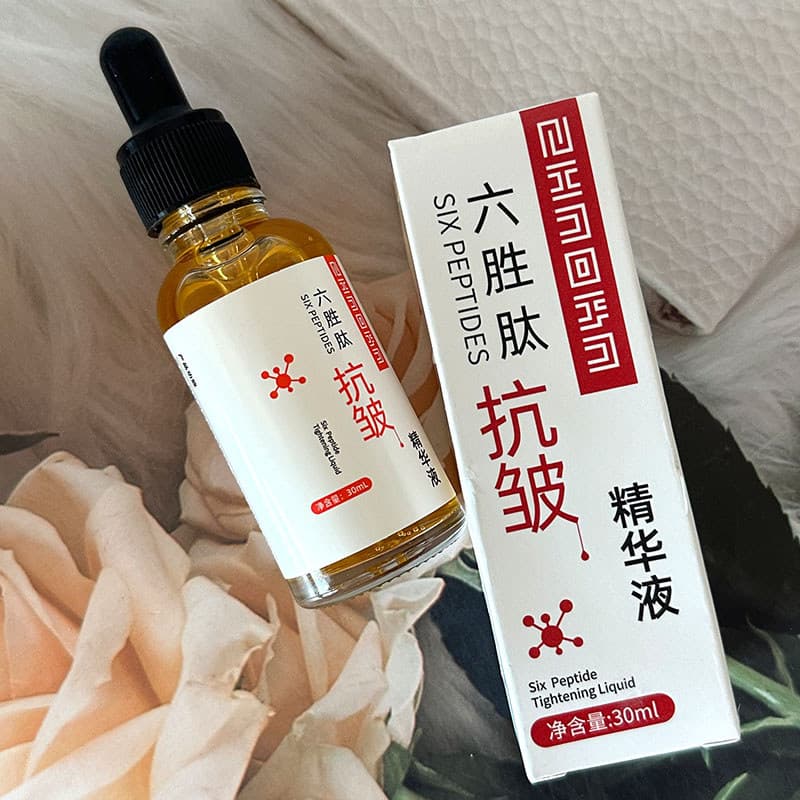 SIMU cortina de seda hexapeptídeo Anti-rugas soro brilho melhorando a pele endurecimento da pele rejuvenescedor manchas