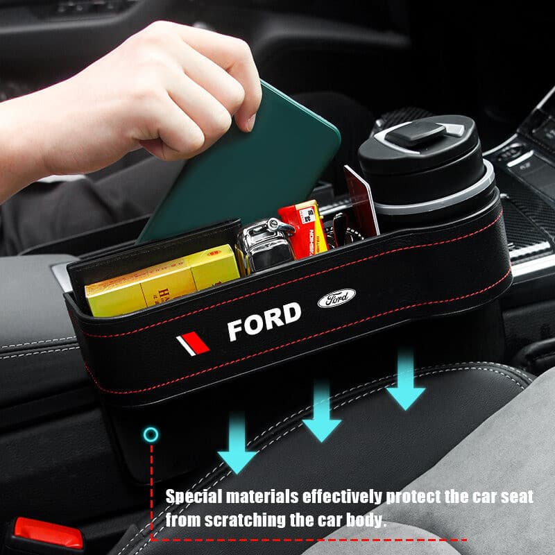 Organizador de Bolsa para Telefone e Armazenamento para Carro, Encaixa no Espaço, Compatível com Ford Focus 2 3 4 Fusion