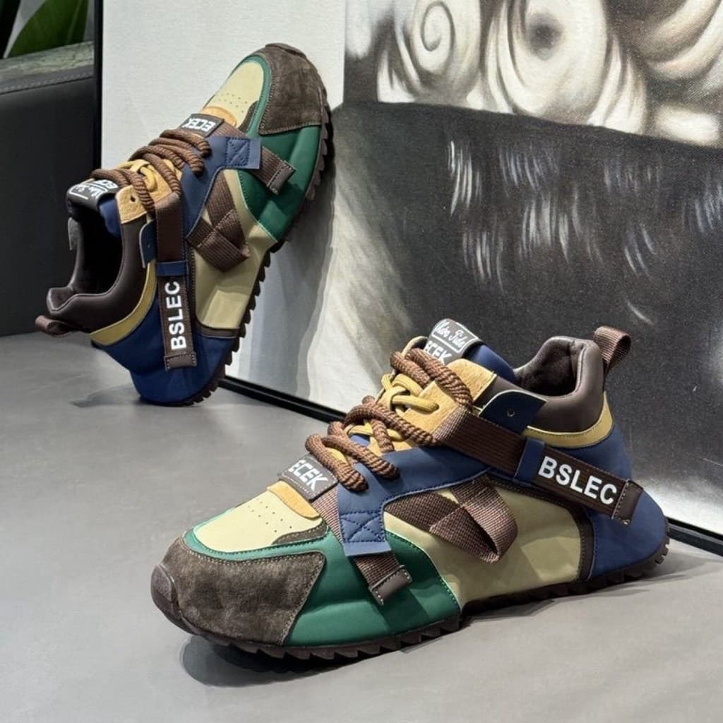 Sapatos masculinos da moda nacional sapatos masculinos 2025 primavera novo estilo sapatos papai masculinos influenciador