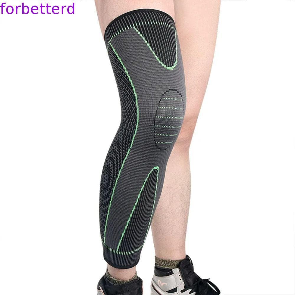 Joelheiras Esportivas Para Corrida , Manga Longa Elástica Alta De Nylon Pernas Completas , Joelheira Fitness Patela