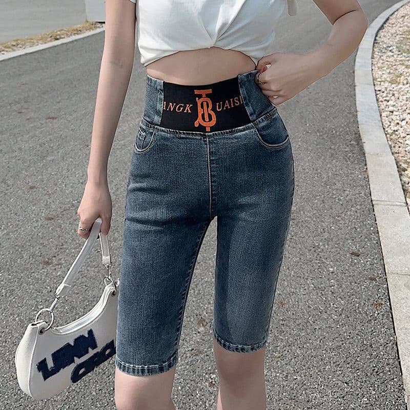 Feminino Novo Estilo Primavera Cintura Jeans De Cinco Pontos Moda Verão yanyanxi.my20260903