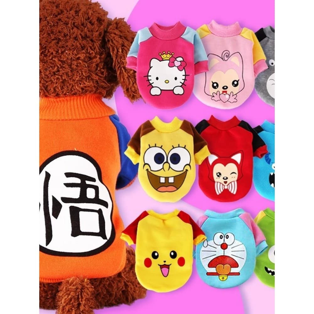 Roupas para cães roupas de pelúcia outono inverno roupas Bichon Pomeranian filhote de cachorro roupas de duas pernas gat