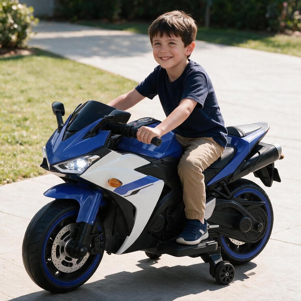 Mini Moto Eletrica Infantil 12V Grande Motorizada Motinha a Bateria para Criança 2 a 5 anos Motoca para menino ou menina