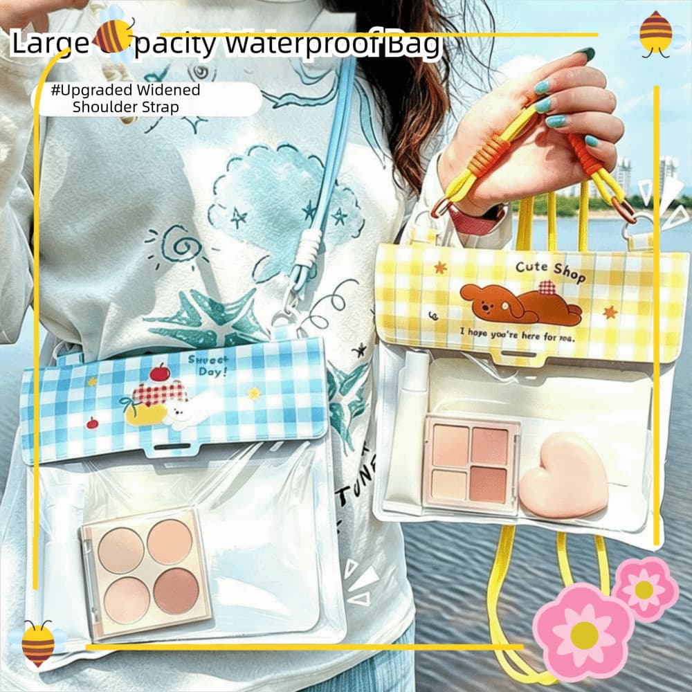 Bolsa Seca  , De Telefone Em PVC De Grande Capacidade Cintura Com Tela Sensível Ao Toque À Prova D'água De Verão Para