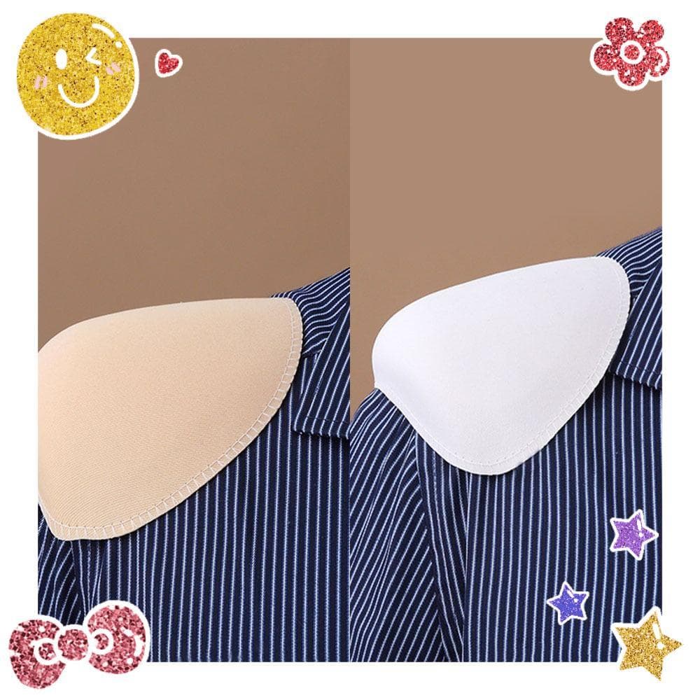2Pairs Almofadas De Esponja Para Ombros Men & Women Acessórios De Costura Camisa Almofada De Fato De