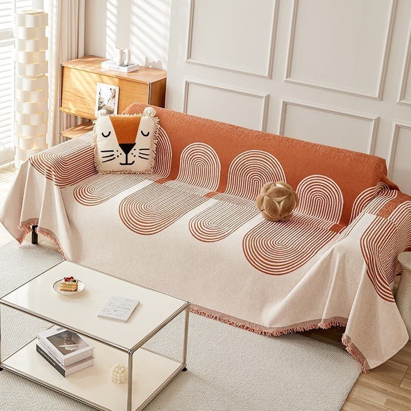 Novo estilo voando sol sofá toalha Chenille moderno antiderrapante simples High-End capa de sofá pano capa completa sofá