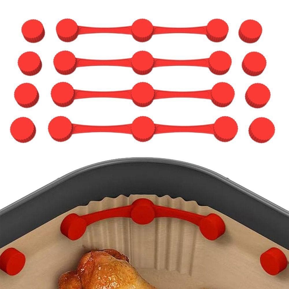 PARPERTY1 1 Unidade De Ímãs Para Fritadeira De Ar , Fivela De Silicone Com Fixação Sem Arranhões , Suporte De Papel Reut