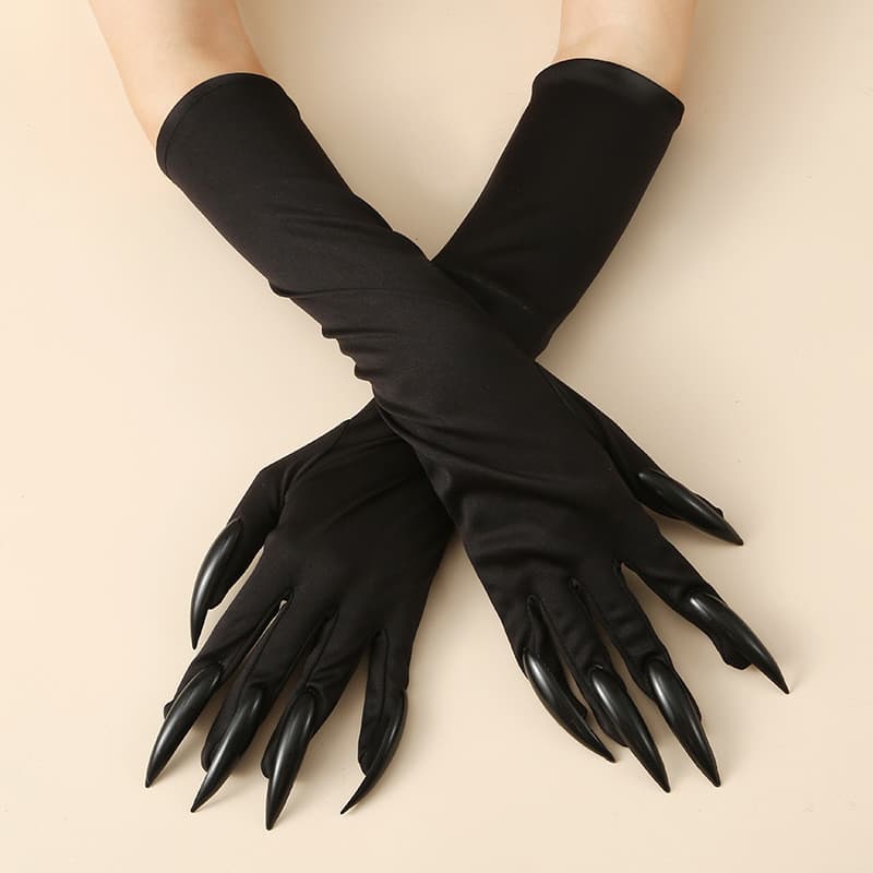 Longo longo longo luvas de unhas luvas de Halloween manga luvas de vampiro luvas de bruxa COS luvas de garra fantasma pr
