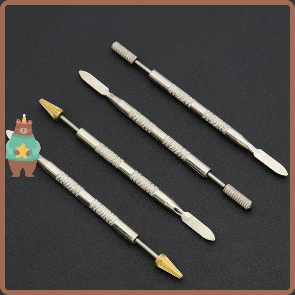 Caneta De Tintura De Colagem , Óleo De Borda De Couro De Cabeça Dupla De Aço Inoxidável , Ferramentas De Artesanat