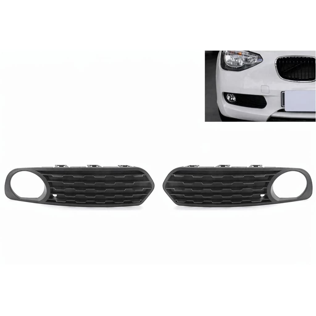 Adequado para 12-14 BMW série 1 F20 edição padrão grade do para-choque dianteiro quadro de luz de nevoeiro grade inferio