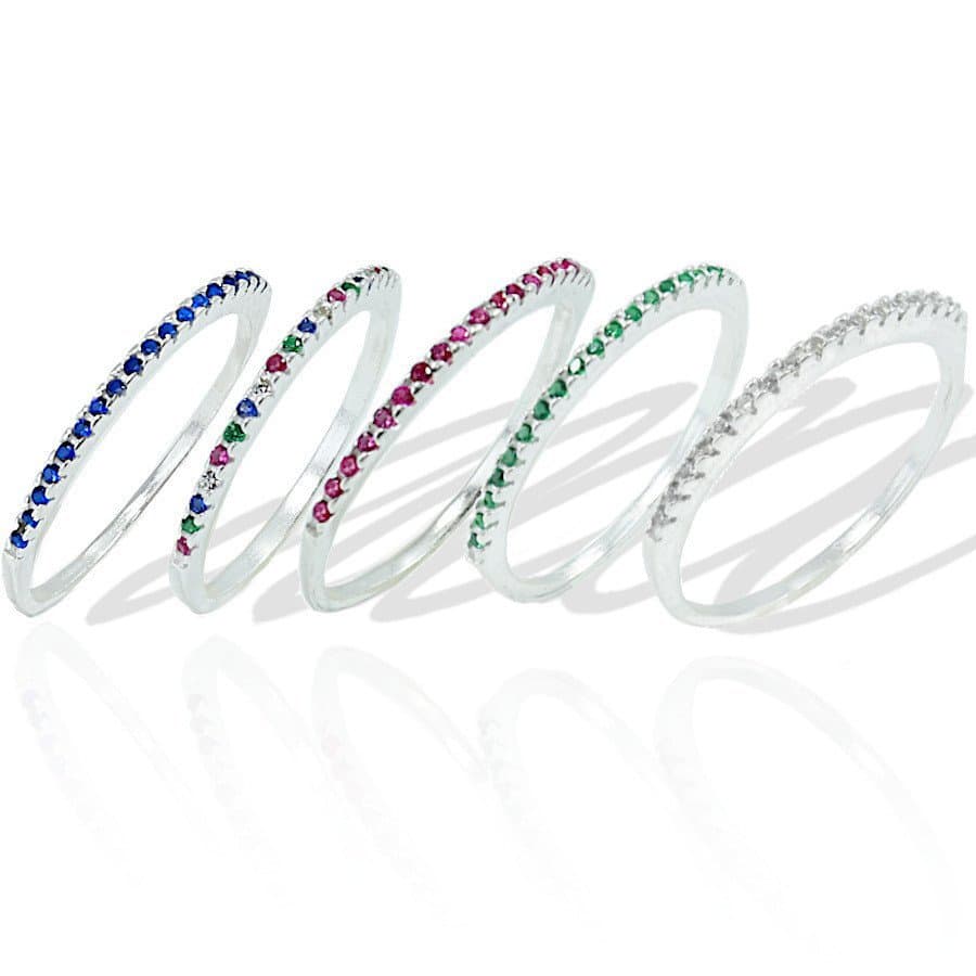Anel Aparador Cravejado Zirconia Prata Legitima 925