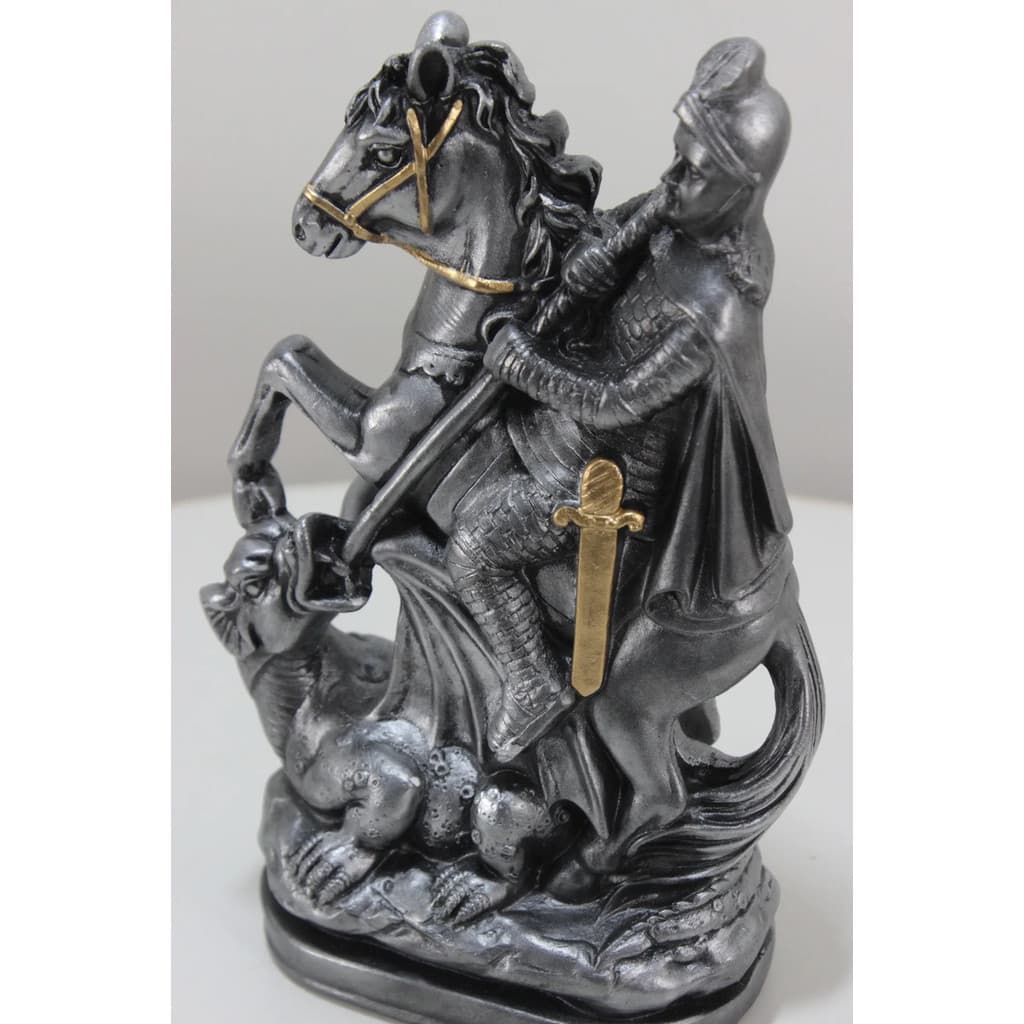 São Jorge 20 Cm Gesso Imagem