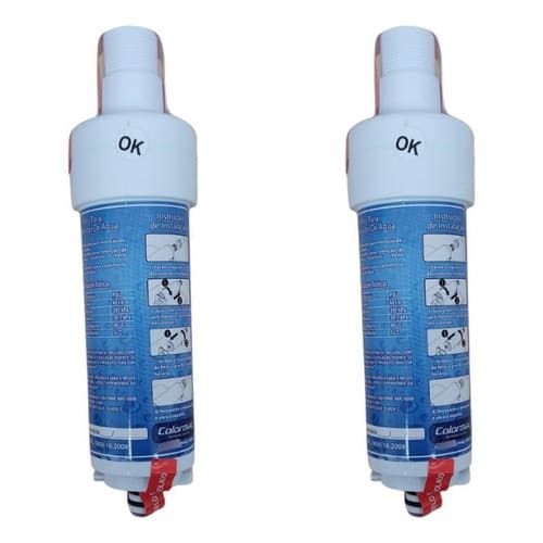 Kit 2 Filtros Refil Purificador De Água Bebedouro Colormaq Cor Branco