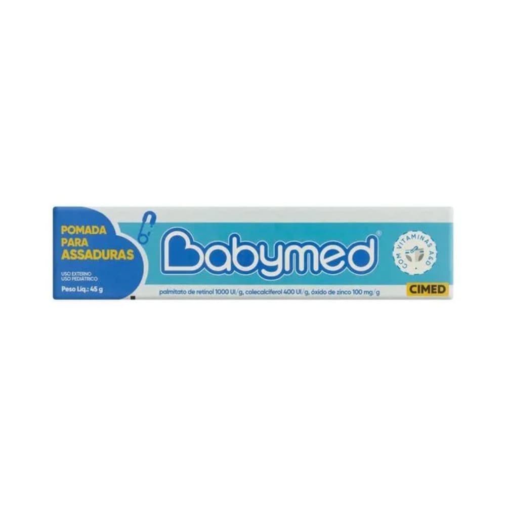 Pomada Para Assaduras Babymed 45g | Proteção e Hidratação da Pele Sensível | Cimed