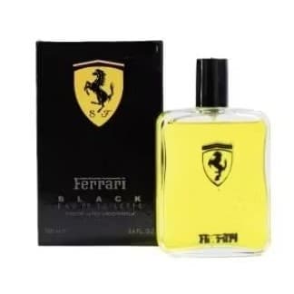 Perfume masculino 100mls Ferrari Blac envio imediato vidro