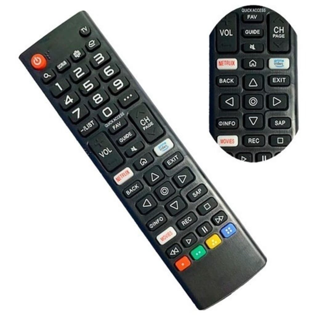 Controle Remoto Compativel Tv L G Smart Netflix Movies Amazon - Substituto Compatível bc bc