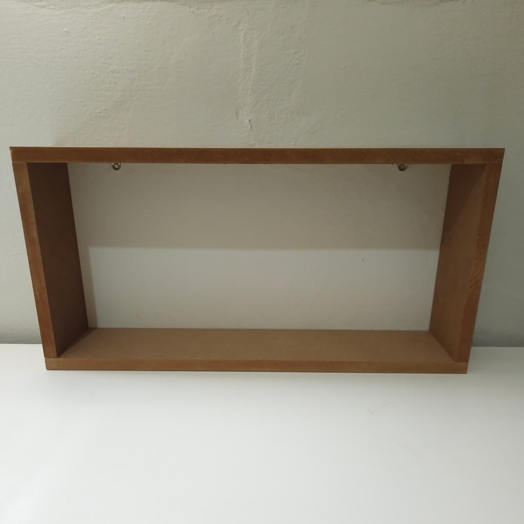 NICHO PRATELEIRA MDF ESTANTE DECORATIVA RETÂNGULAR 50X25X10CM 15MM