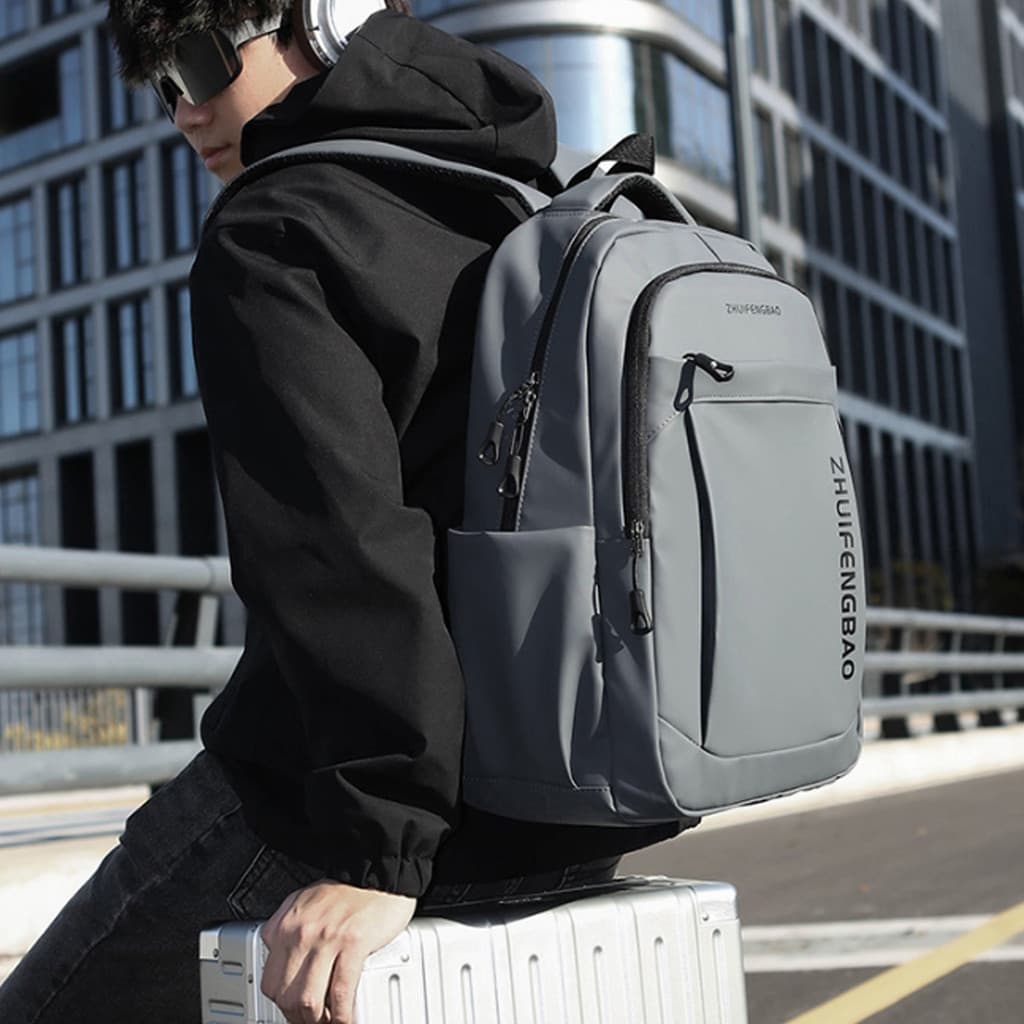 Nova mochila masculina de grande capacidade estudante mochila versão coreana na moda passeio mochila de viagem leve Comm