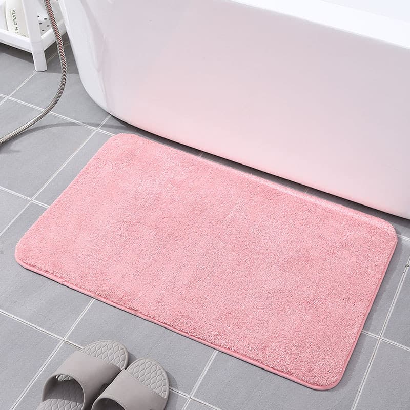 Imitação de caxemira tapete de banheiro doméstico absorvente tapete de limpeza de porta tapete de pé de secagem rápida t