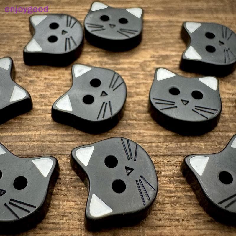 10 Pçs Fixadores Decorativos Para Roupas Bonito Dos Desenhos Animados Botões De Gato Com Orelhas Resina DIY Artesanato C