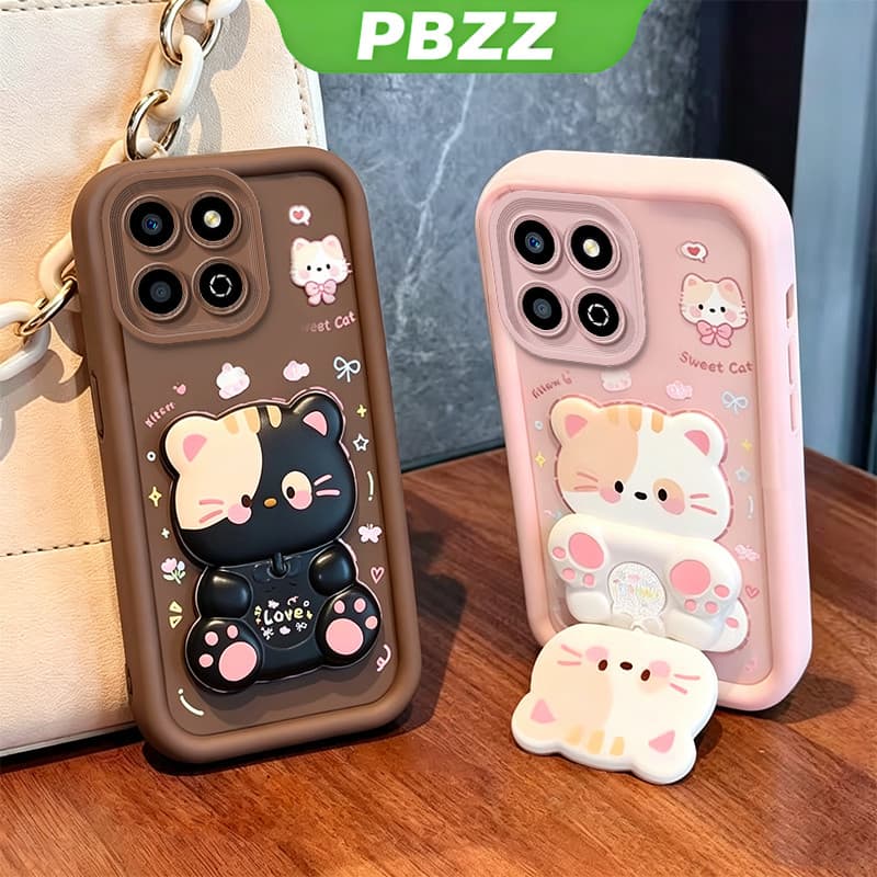 Capa Para honor X7B X7A X7C X7D X5B X5C PLUS 5G capinha normal Suporte de gatinho fofo feminina JTXMMZJ1