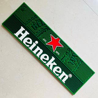 Xili cerveja Coaster antiderrapante esteira de borracha coleção ornamentos clássico heineken heineken bar barra esteira