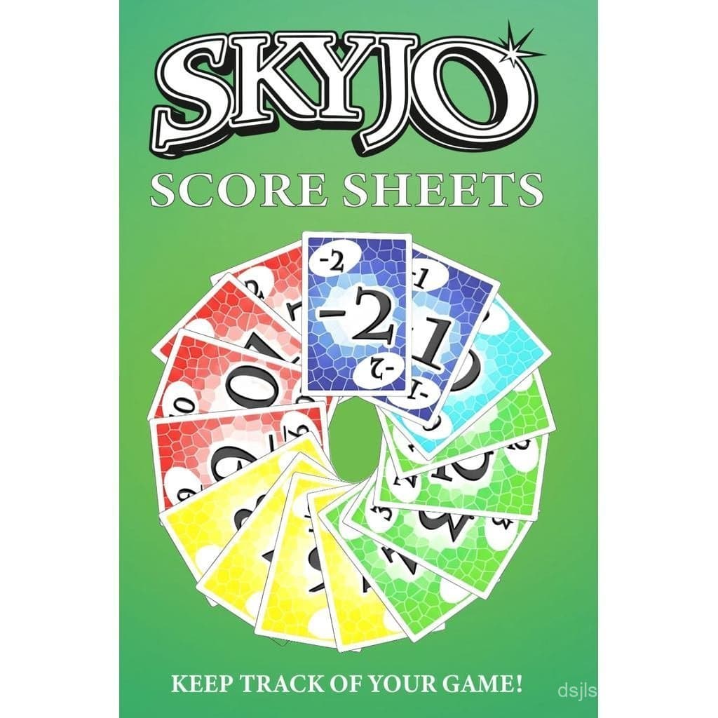 Caderno de Pontuações Skyjo: Caderno de pontuações portátil de 120 páginas para registrar pontuações GBMT FJXX