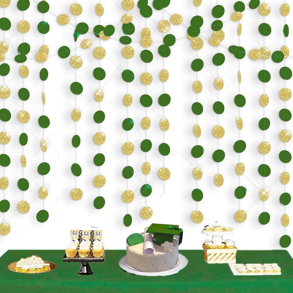 Decorações para Festa de Formatura Verde e Dourado 2026/Decorações de Formatura Verde e Dourado/Decorações para Festa de