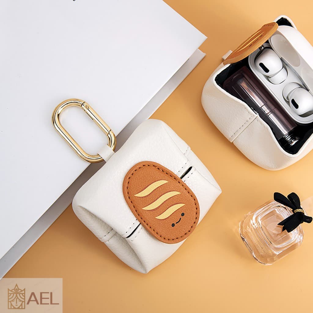 Bolsa De Moedas Leve Com Padrão De Desenho Animado-Mini Carteira De Anel Portátil Para Mulheres E Meninas
