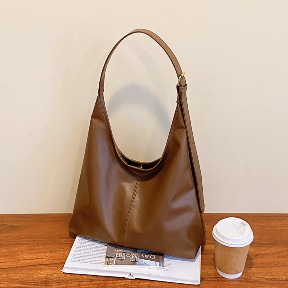 Bolsa De Ombro Com Textura Retrô , Popular Para Axilas , Moda Feminina