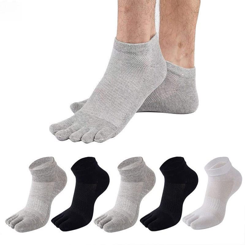 Meias Esportivas De 5 Dedos , Desodorante A Laser , Antibacteriano , Absorvente De Suor , Exercício De Corrida , Secagem
