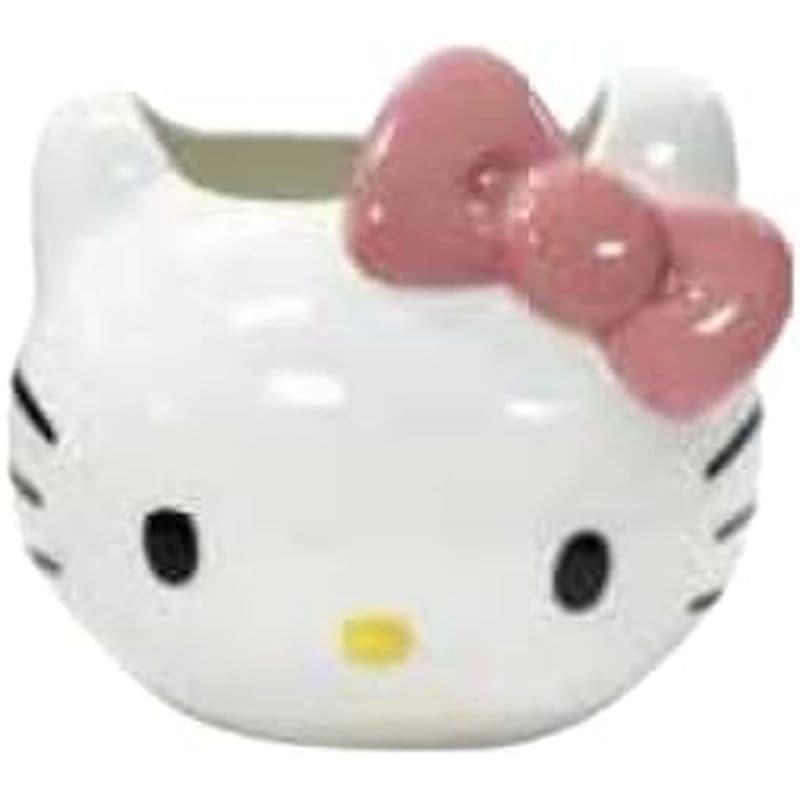 Blue Sky Clayworks Hello Kitty Plantador De Cabeça Figural Rosa Bonita , Altura De 4.4 Polegadas , Casa & amp ; Acessóri