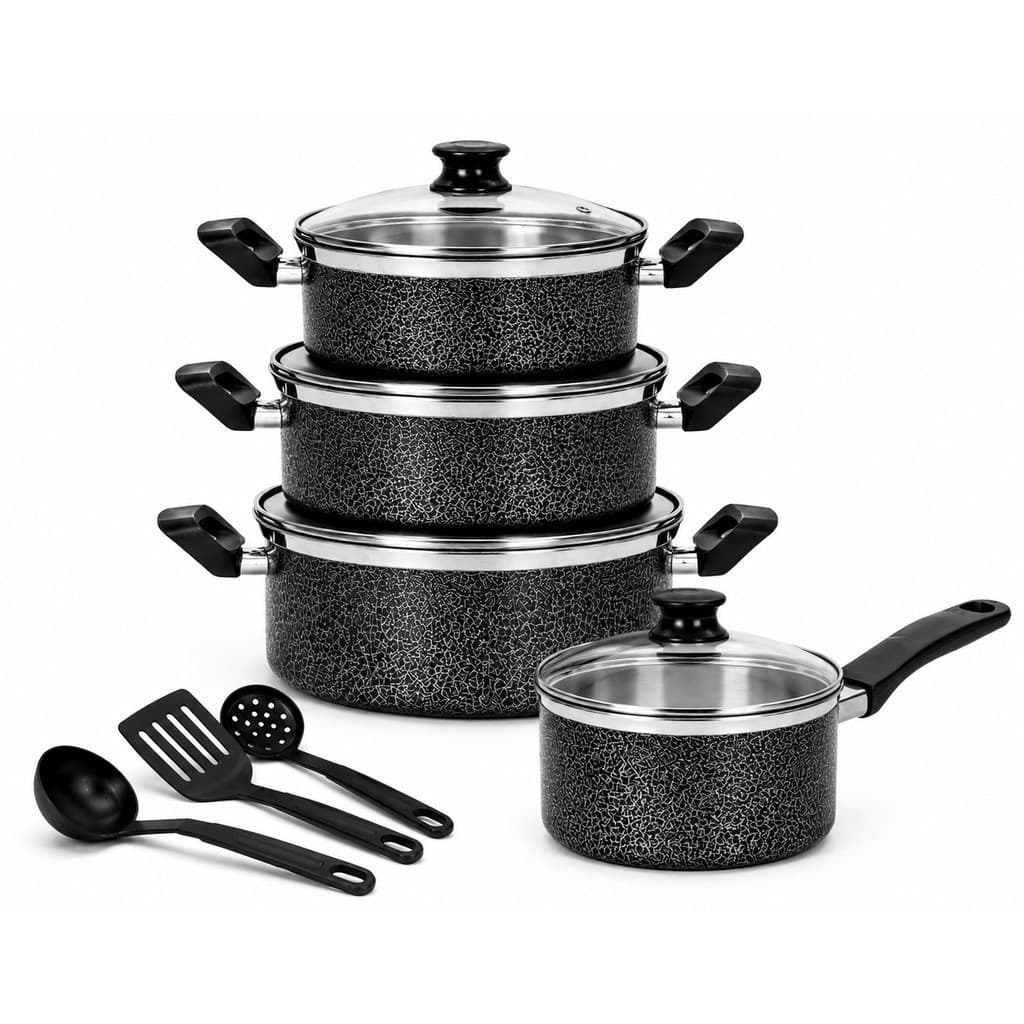 JOGO KIT DE CAÇAROLAS 4 PEÇAS COM PANELA CABO 14