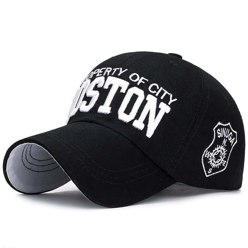 Bonés De Beisebol BOSTON Bordados Sólidos Para Homens E Mulheres