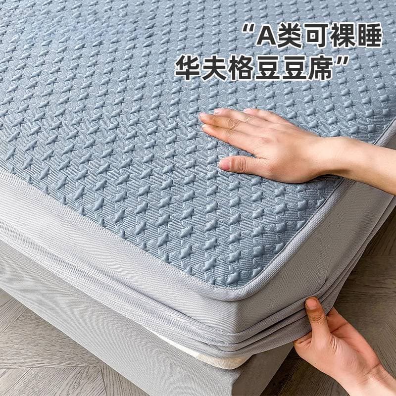 Japão importado oficial loja principal tapete de seda gelo verão 2026 novo estilo lençol estilo conjunto de três peças v
