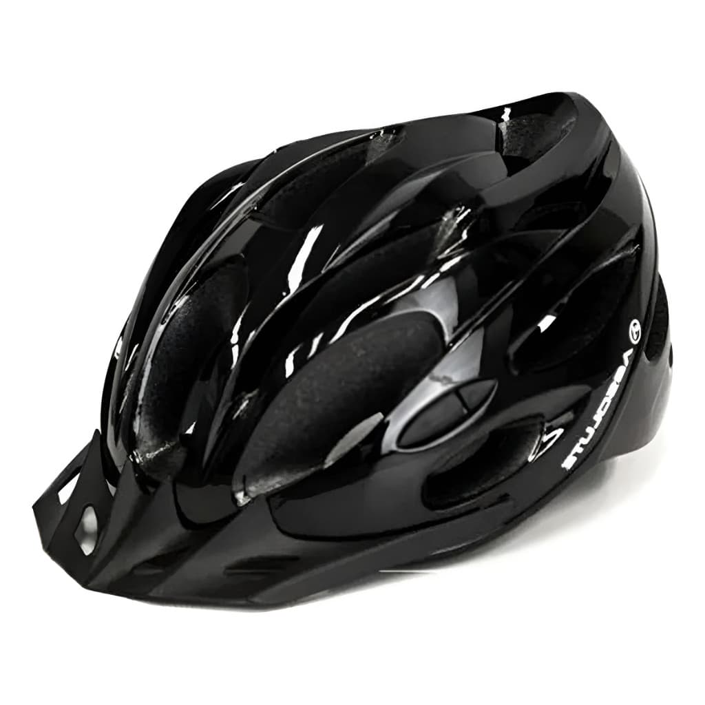 CAPACETE CICLISMO ABSOLUTE NERO COM LED PISCA MTB SPEED