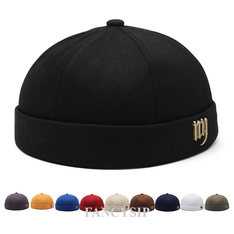 Chapéu Vintage Senhorio Hiphop Melão Pele Boné Sem Aba