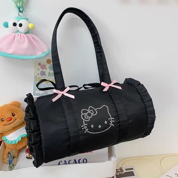 bolsa transversal feminino bolsa feminina Hellokitty bolsa meninas novo estilo de ombro grande capacidade verão Co