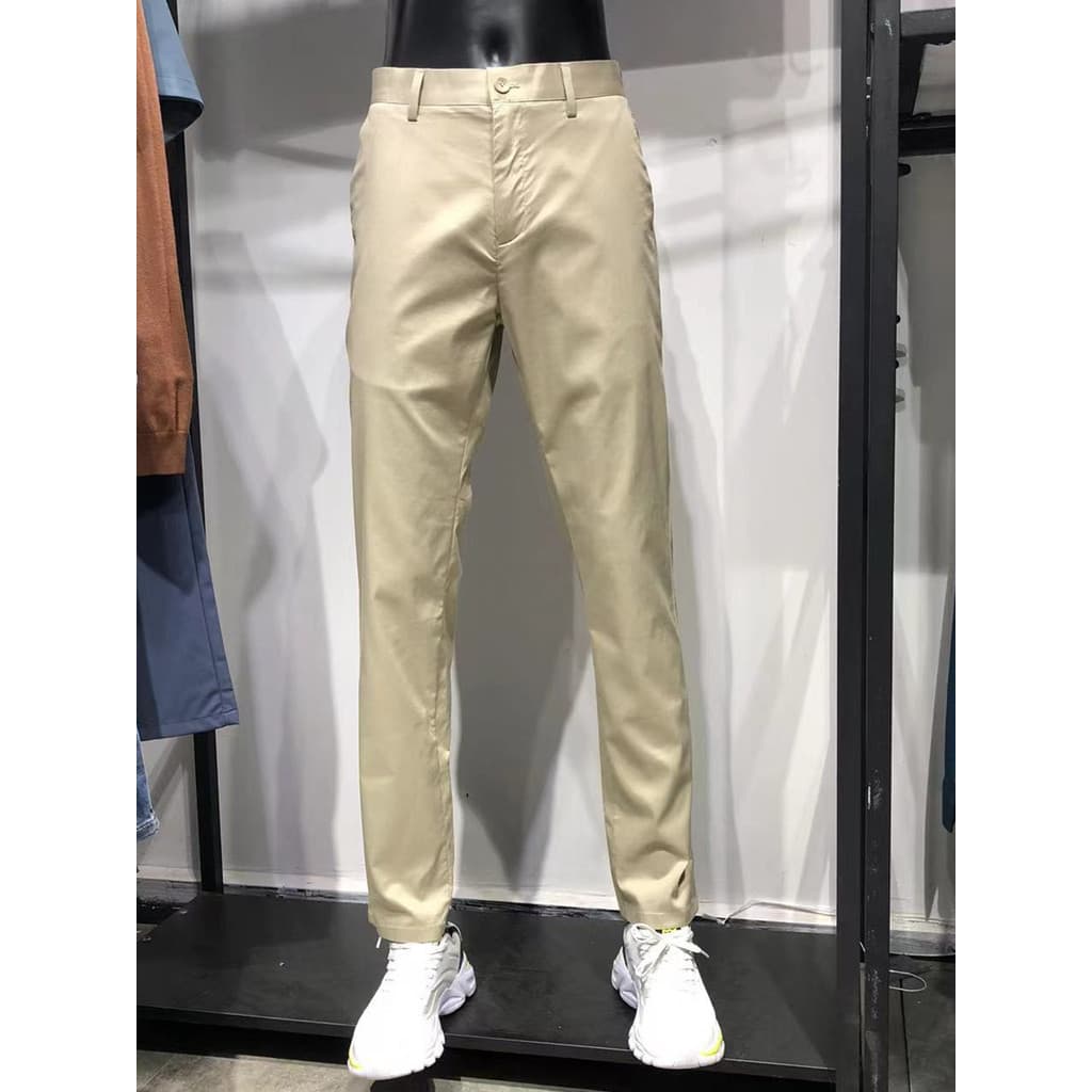 Marca roupas masculinas Jck Jns calças casuais masculinas magro-ajuste calças retas finas estiramento calças de negócios