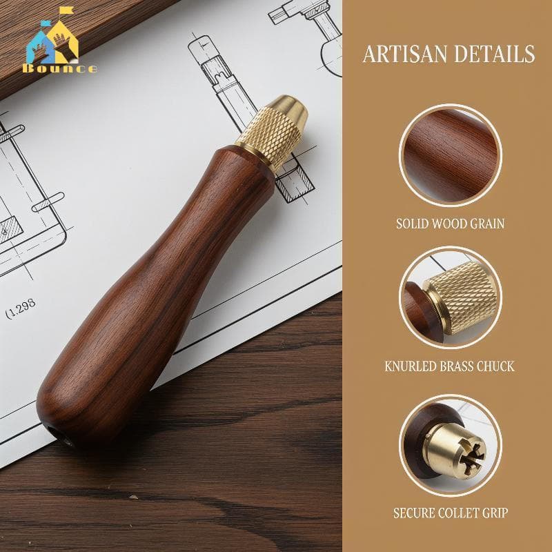 Bbounce Alça De Arquivo De Madeira Alças Com Pinça De Latão Chu Para Arquivos Pequenos Acessórios De Ferramenta DIY Agra
