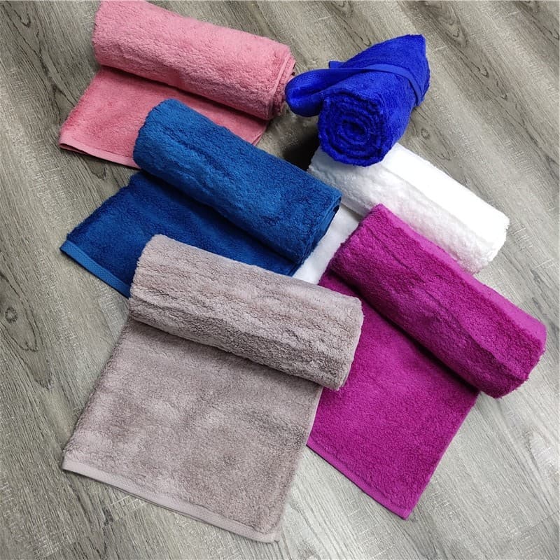 Toalha de banho de algodão Super macia de comércio exterior azul unissex rosa branco toalha de banho absorvente de algod