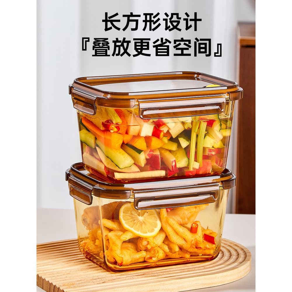 Caixa de vidro de grande capacidade para manter fresco, geladeira de qualidade alimentar, jarra especial de Kimchi, vege