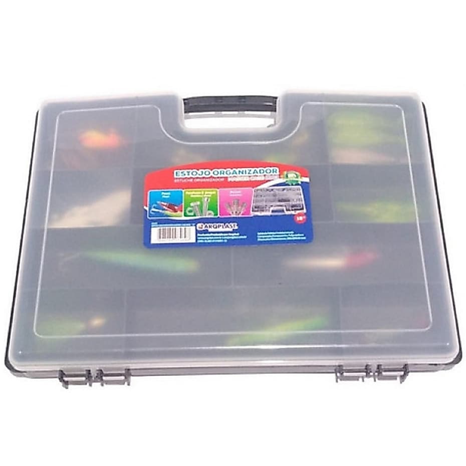 Estojo Organizador Portátil Para Pescas Parafusos Miçangas Multiuso Fácil Organização