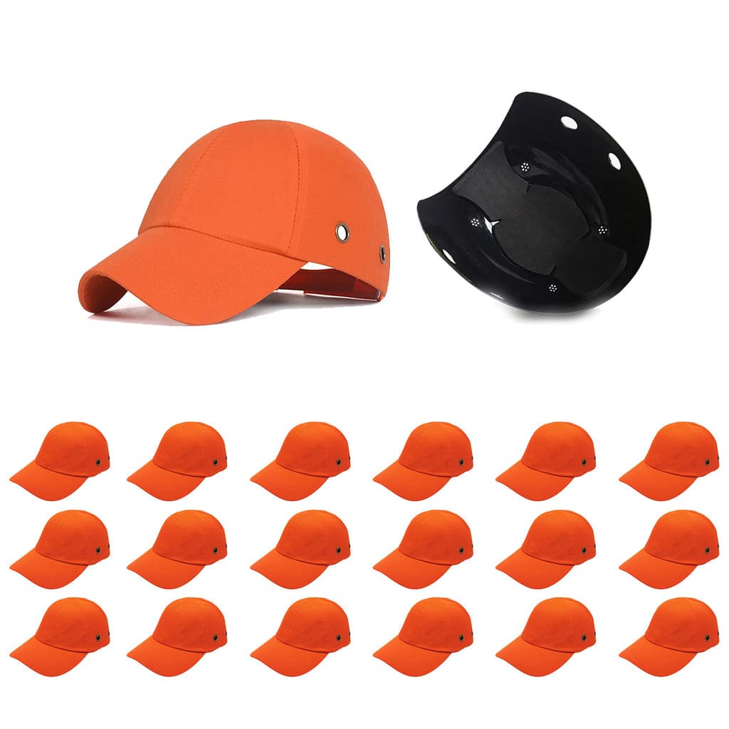 Bone com Capacete Seguranca EPI Kit 18 Uni Obra Construcao Casquete Reparo Trabalho Protecao Resistente Oficina